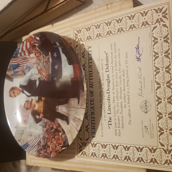 the Lincoln- DOUGLAS DEBATES COLLECTOR PLATE Other - THE LINCOLN- DOUGLAS  DEBATES COLLECTOR PLATE